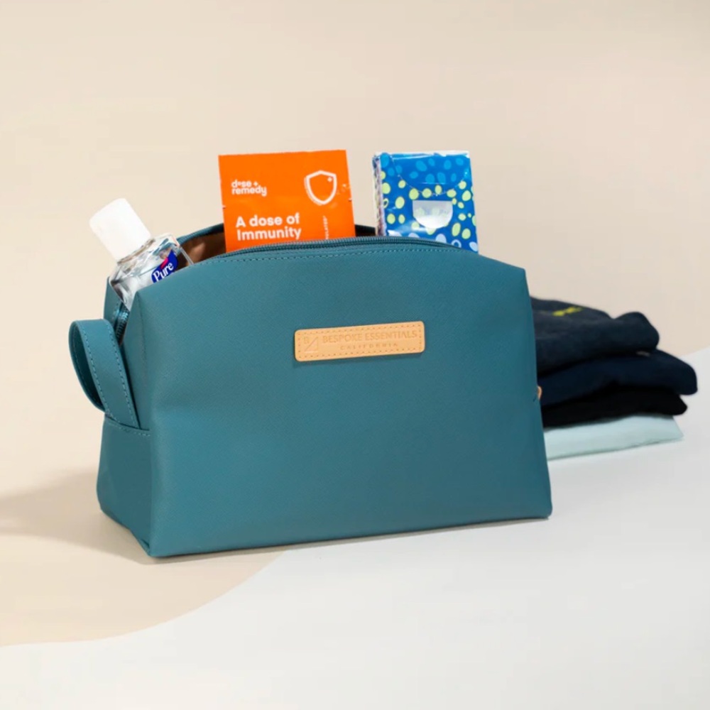 Bespoke Essentials Ultimate Dopp Kit - His or Hers Dark Teal OS NWT